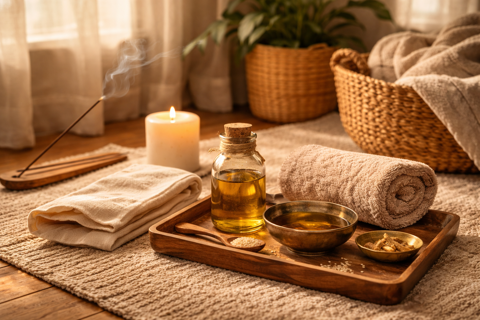 Abhyanga in Winter: Ayurvedic Oil Massage for Warmth and Calm